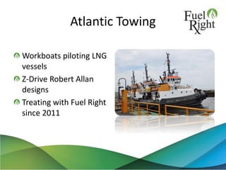 Atlantic Towing
Workboats piloting LNG
vessels
Z-Drive Robert Allan
designs
Treating with Fuel Right
since 2011
41
 