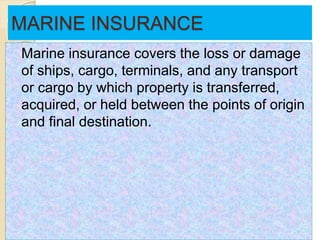 Goods In Transit Insurance Example.pdf Marine and Goods in Transit Insurance | PPTX