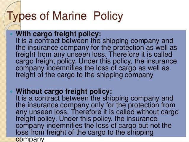 Types Of Transit Insurance Inland Marine Insurance Get