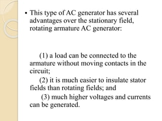 PArts and Principle of AC Generator | PPT