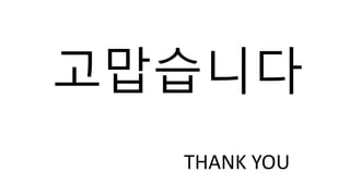 고맙습니다
THANK YOU
 