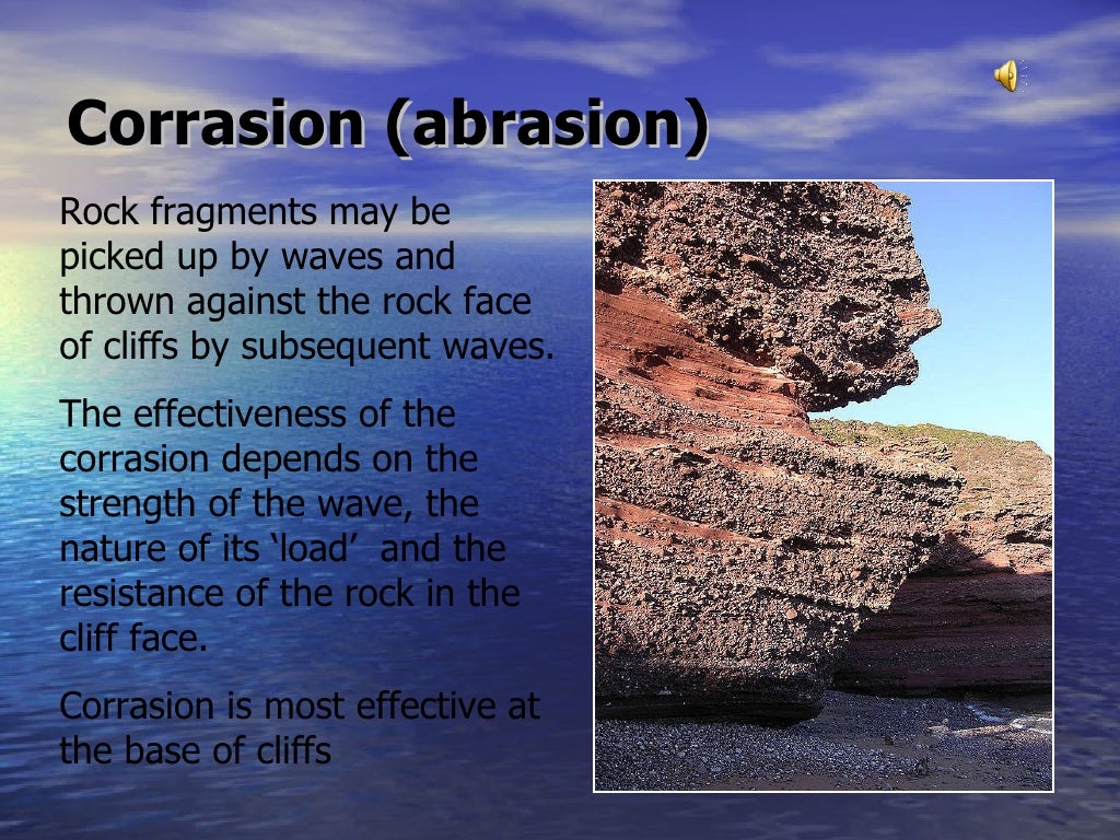 Marine Erosion Process And Erosional Landforms