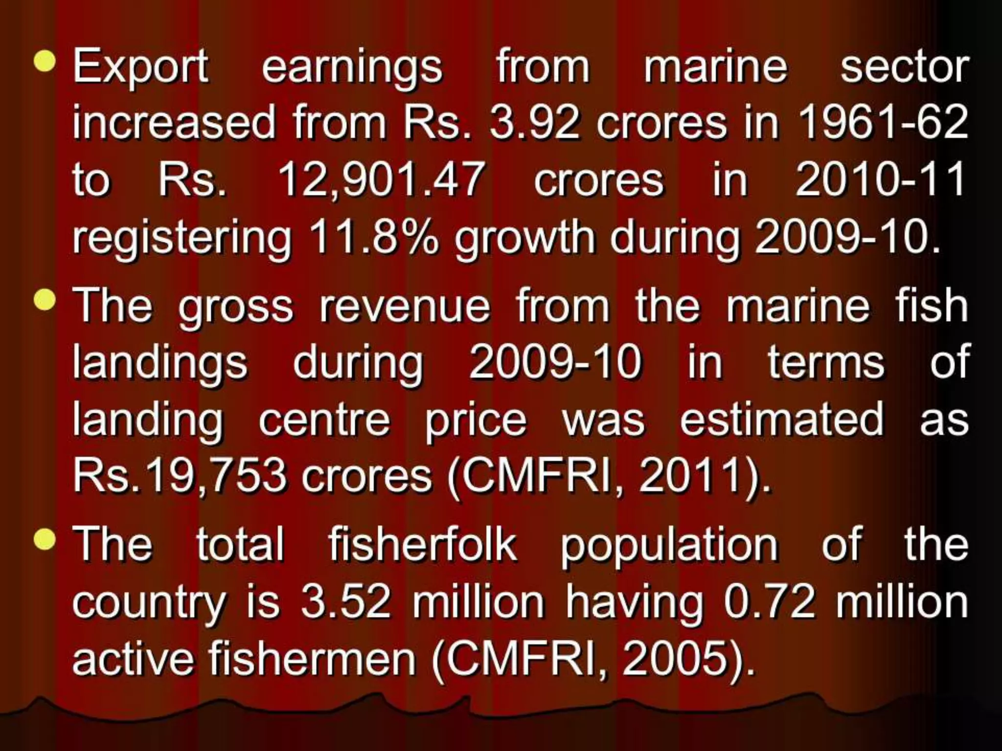 Overview of marine fisheries resources in india | PPT
