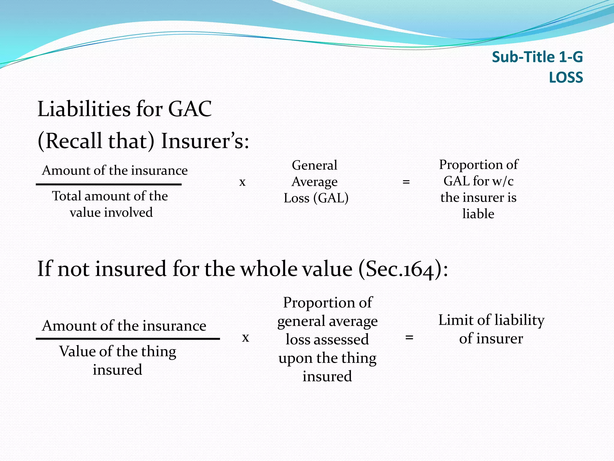 Example Ga From Insurance Philippine Marine Insurance | PPTX