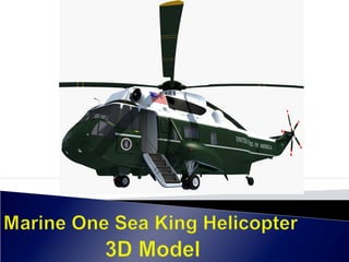 MARINE ONE SEA KING HELICOPTER 3D MODEL