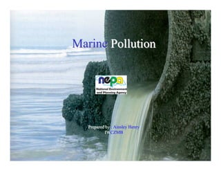 Marine Pollution

Prepared by : Ainsley Henry
IWCZMB

 