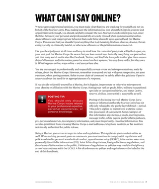U.S. Marine Corps Social Media Handbook | PDF
