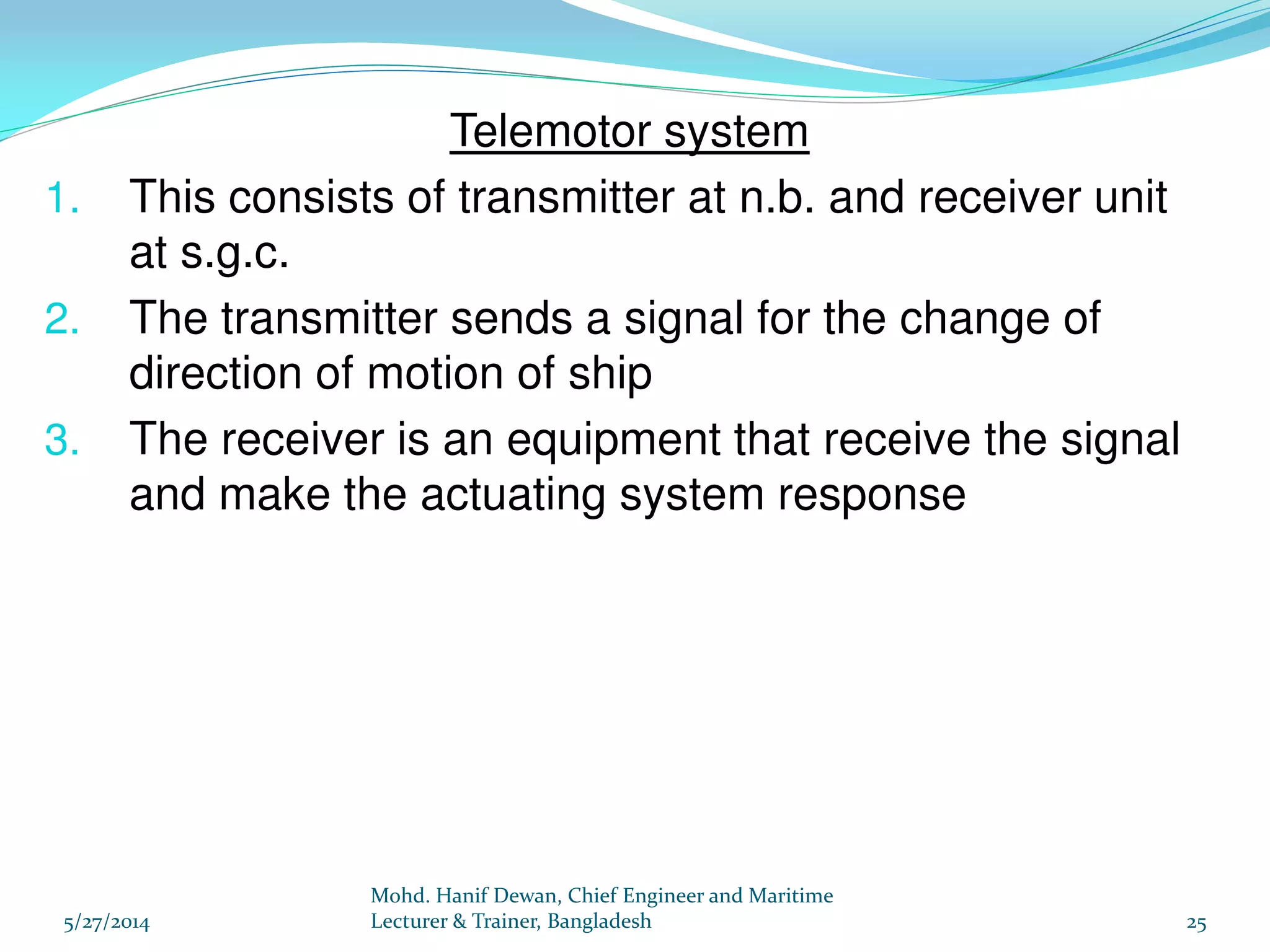 Marine Steering Gear and SOLAS Requirements PPT