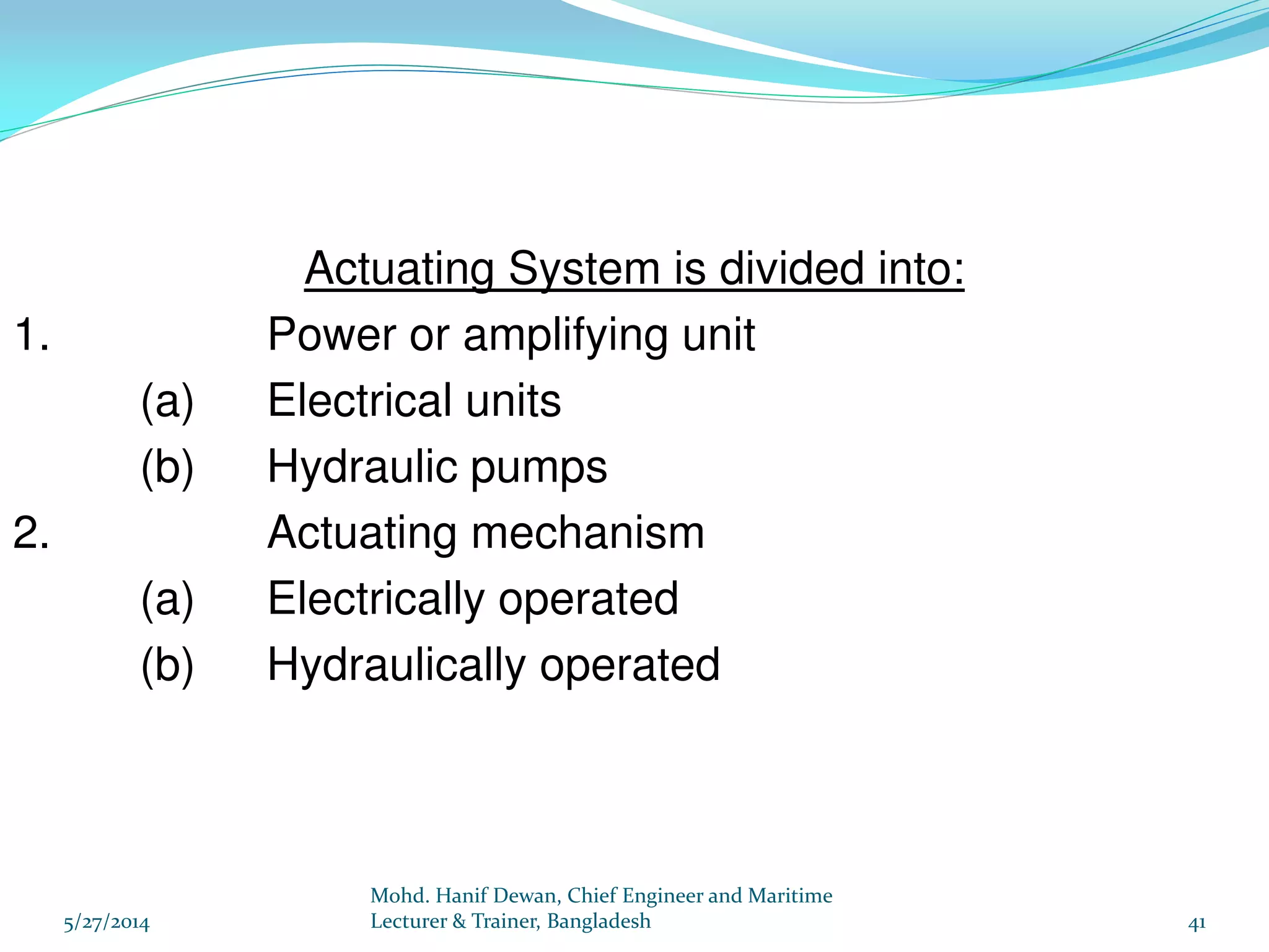 Marine Steering Gear and SOLAS Requirements PPT