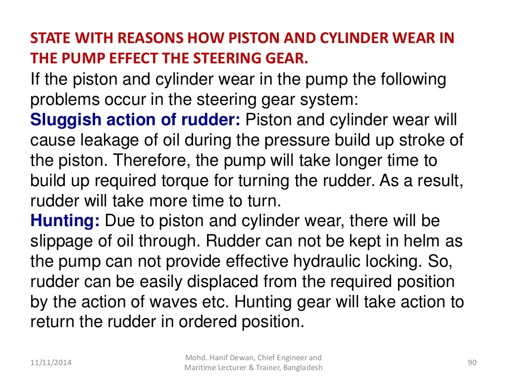 Marine Steering Gear and SOLAS Requirements