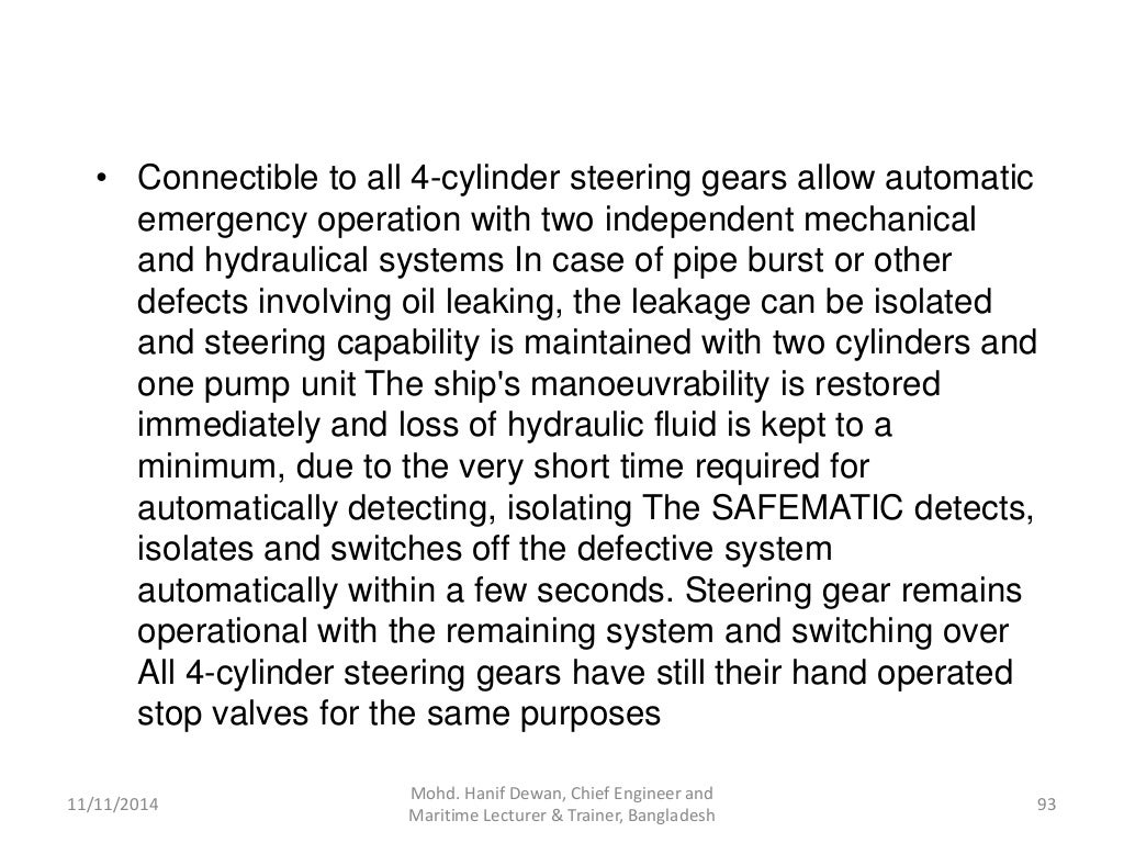 Marine Steering Gear and SOLAS Requirements
