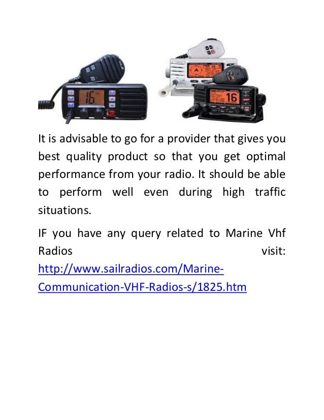 Marine vhf radio