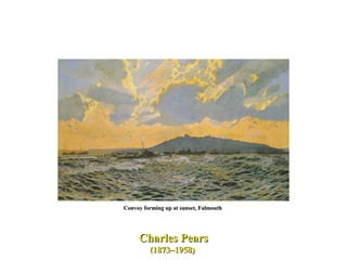 Charles Pears (1873–1958)  Convoy forming up at sunset, Falmouth  