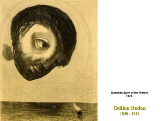 Odilon Redon 1840 - 1916 Guardian Spirit of the Waters 1878  
