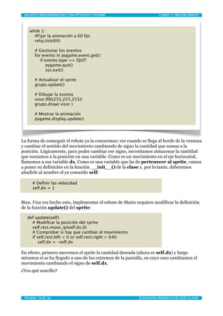 Programación con Pygame IV | PDF