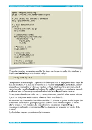 Programación con Pygame IV | PDF