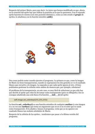 Programación con Pygame IV | PDF