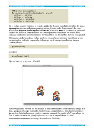 Programación con Pygame IV | PDF