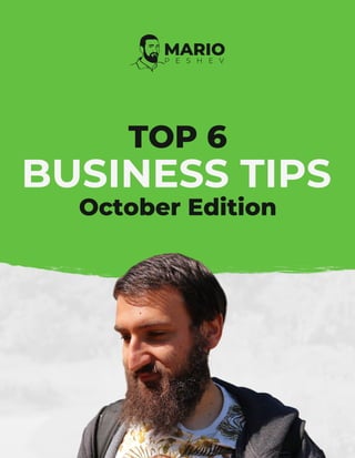 Top 6 Business Tips for October 2019
