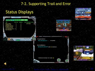 7-2. Supporting Trail and Error Status Displays 