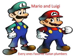 Mario and Luigi




Every ones Favorite Italian plumbers
 