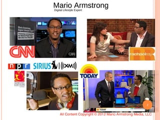 Mario Armstrong: From Free to Fee (Blogalicious Conference 2012)