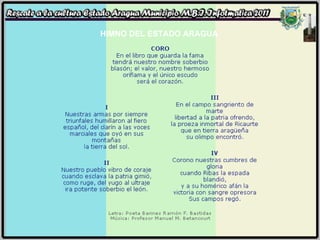 HIMNO DEL ESTADO ARAGUA 