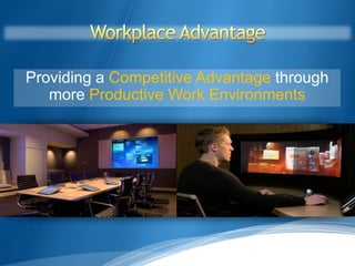 Providing a Competitive Advantage through
   more Productive Work Environments
 