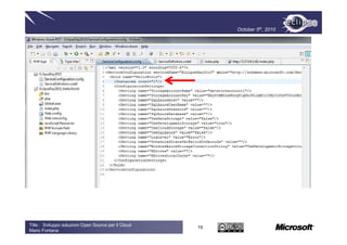 October 5th, 2010




Title : Sviluppo soluzioni Open Source per il Cloud
                                                      15
Mario Fontana
 