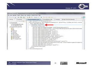 October 5th, 2010




Title : Sviluppo soluzioni Open Source per il Cloud
                                                      20
Mario Fontana
 