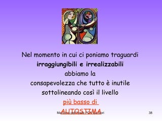 Nel momento in cui ci poniamo traguardi  irraggiungibili e irrealizzabili   abbiamo la  consapevolezza che tutto è inutile  sottolineando così il livello  più basso di  AUTOSTIMA 
