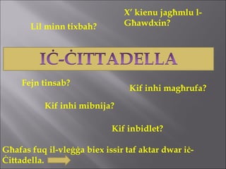 Kif Inhi Ic-Cittadella | PPT