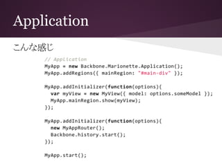 Application
こんな感じ
 