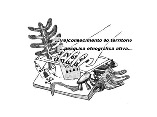 ...(re)conhecimento do território
...pesquisa etnográfica ativa...
 