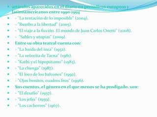 artículos aparecidos en el diario en periódicos europeos y latinoamericanos entre 1990-1994 <br />   - "La tentación de lo...
