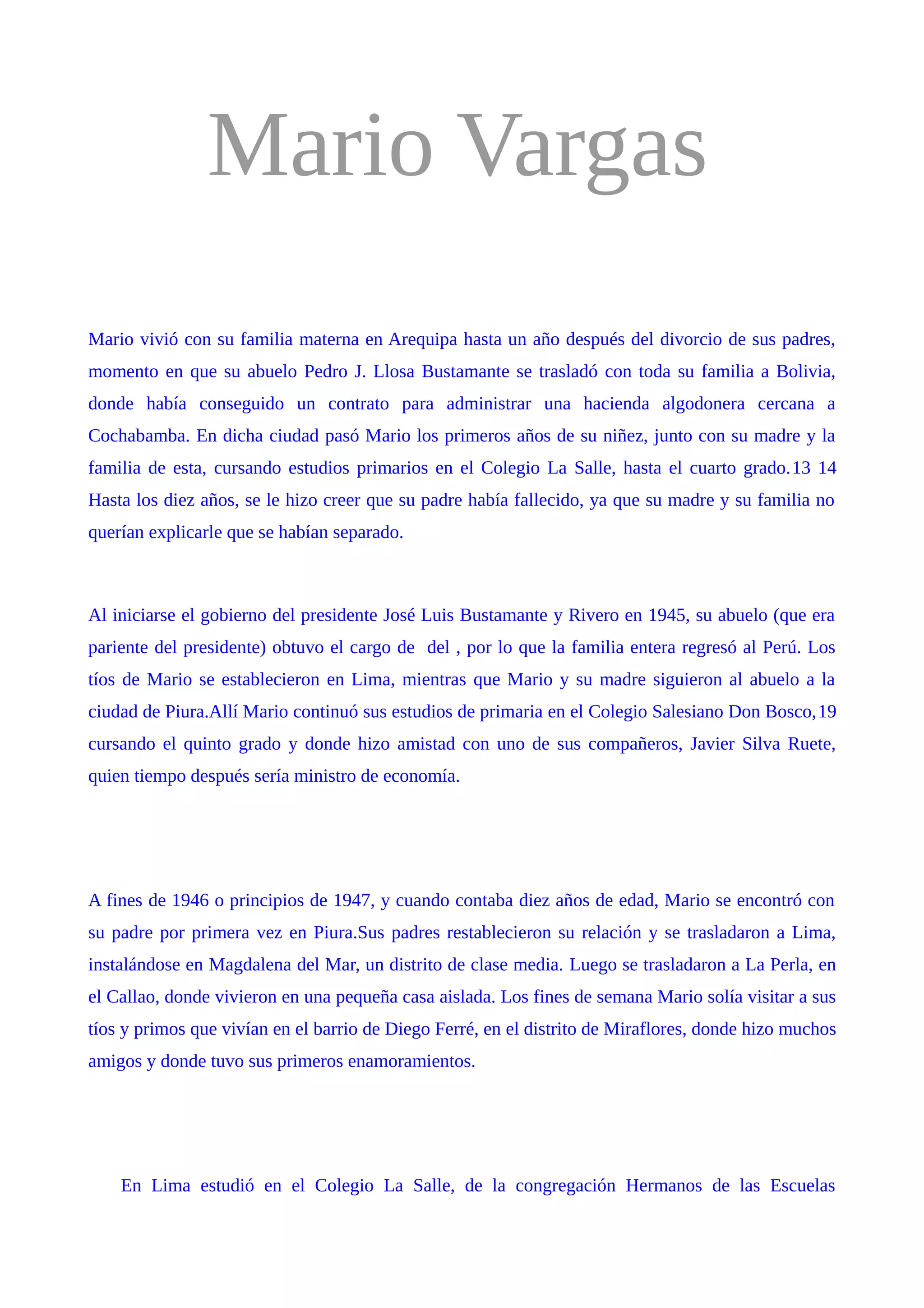 Mario vargas llosa | PDF