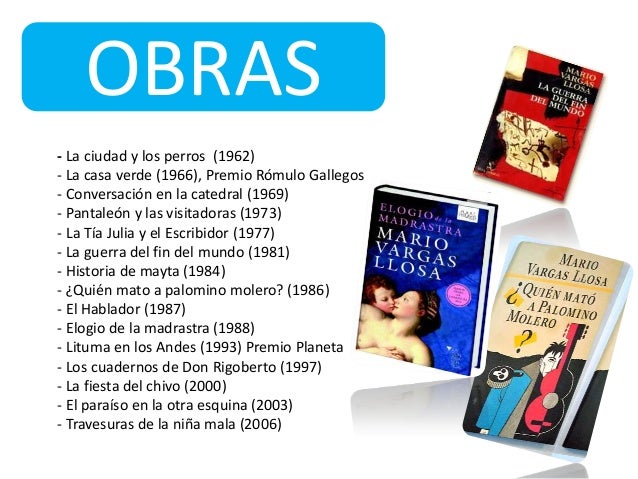 Mario vargas llosa Exposición Biografía, Obra Literaria 