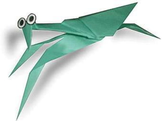 Grillo en origami