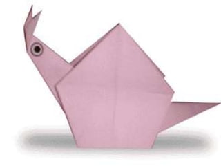 Caracol en origami