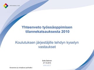 Kokeilut ja strategiat 2009-2010