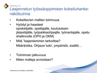 Sosiaali- ja terveysalan kehittämisstrategian toimeenpano (raportti 8/2010) -> jatkotoimenpiteet 2011