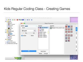 Kids Regular Coding Class - Creating Games
 