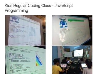 Kids Regular Coding Class - JavaScript
Programming
 
