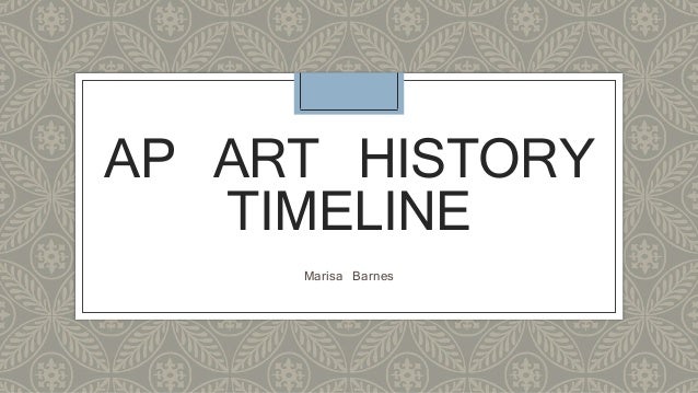 Verbazingwekkend Marisa barnes ap art history timeline prehistoric BD-79