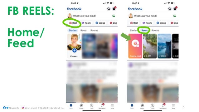 7
@marismith | @mari_smith | © Mari Smith International, Inc.
FB REELS:
Home/
Feed
 