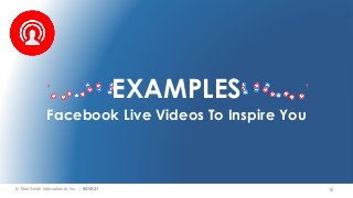 Facebook Live Video That Converts by Mari Smith - Social Video Summit 2021 #SVS21 