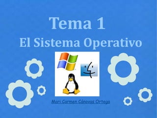 Tema 1 El Sistema Operativo Mari Carmen Cánovas Ortega 