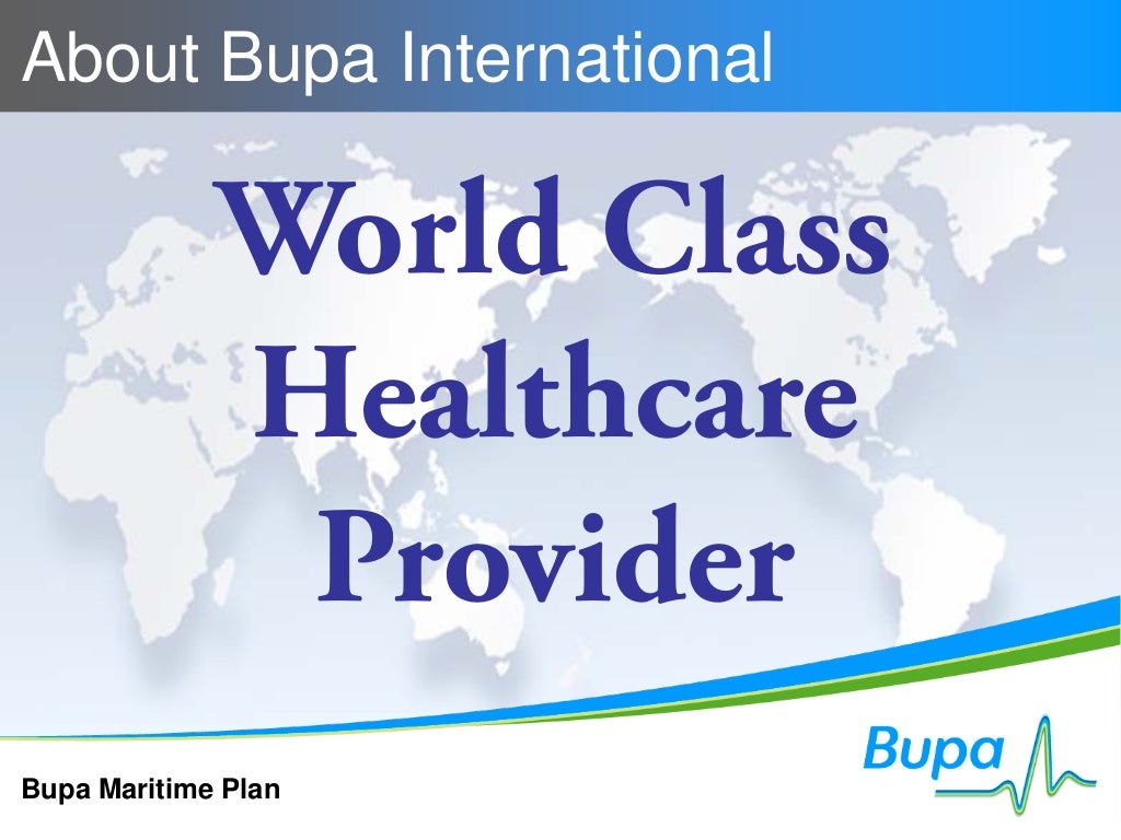 Maritime Medical Insurance by Bupa 2012