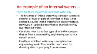 maritime boundaries law of the sea (marine spaces landward of the ...