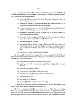 Maritime (isps code) regulations 2014 | PDF